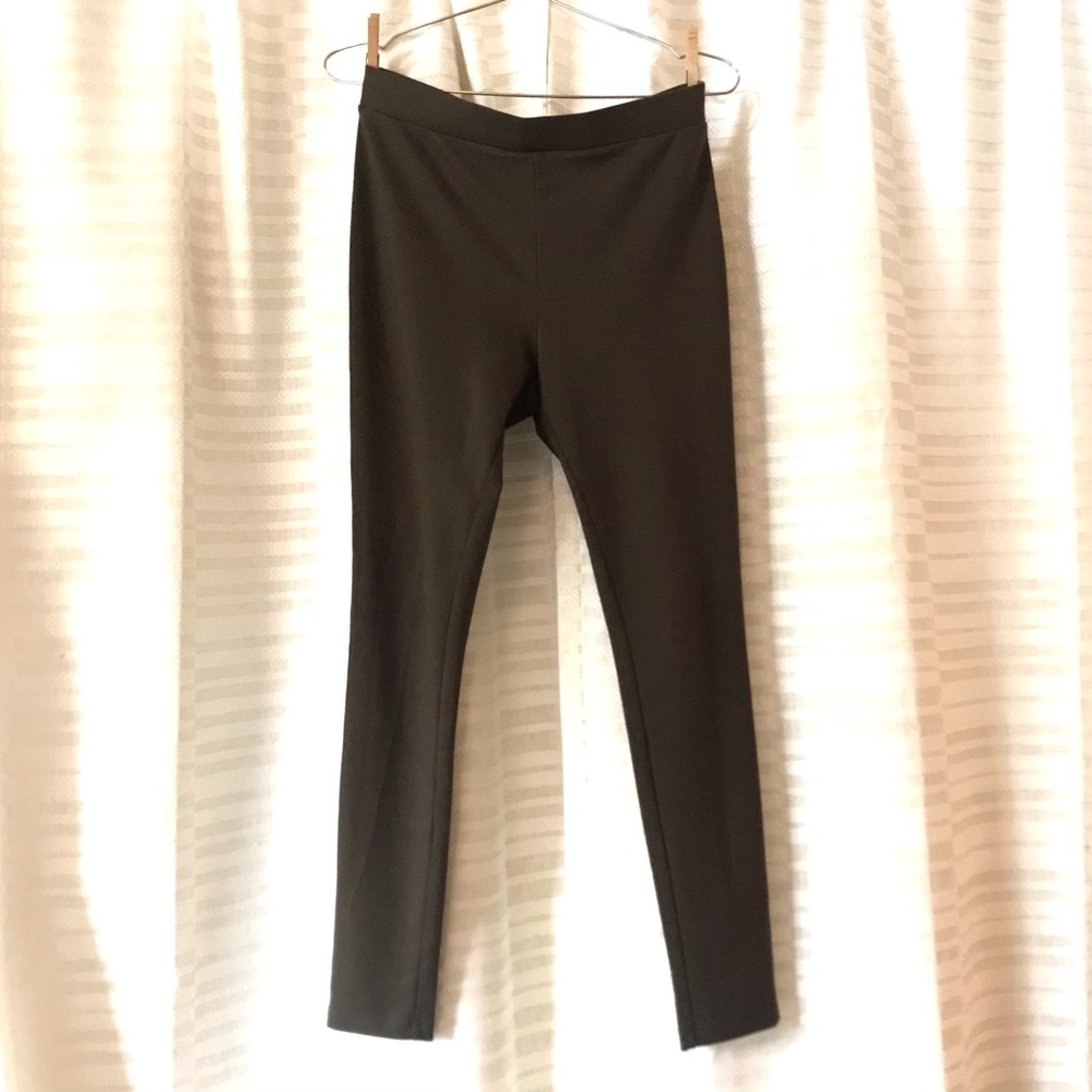 Olive Green Philosophy Leggings, Medium, NEW